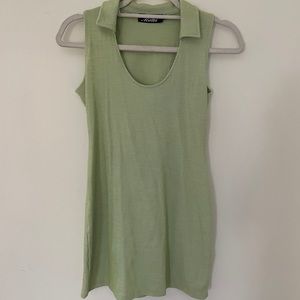 Green Collared Beach Coverup